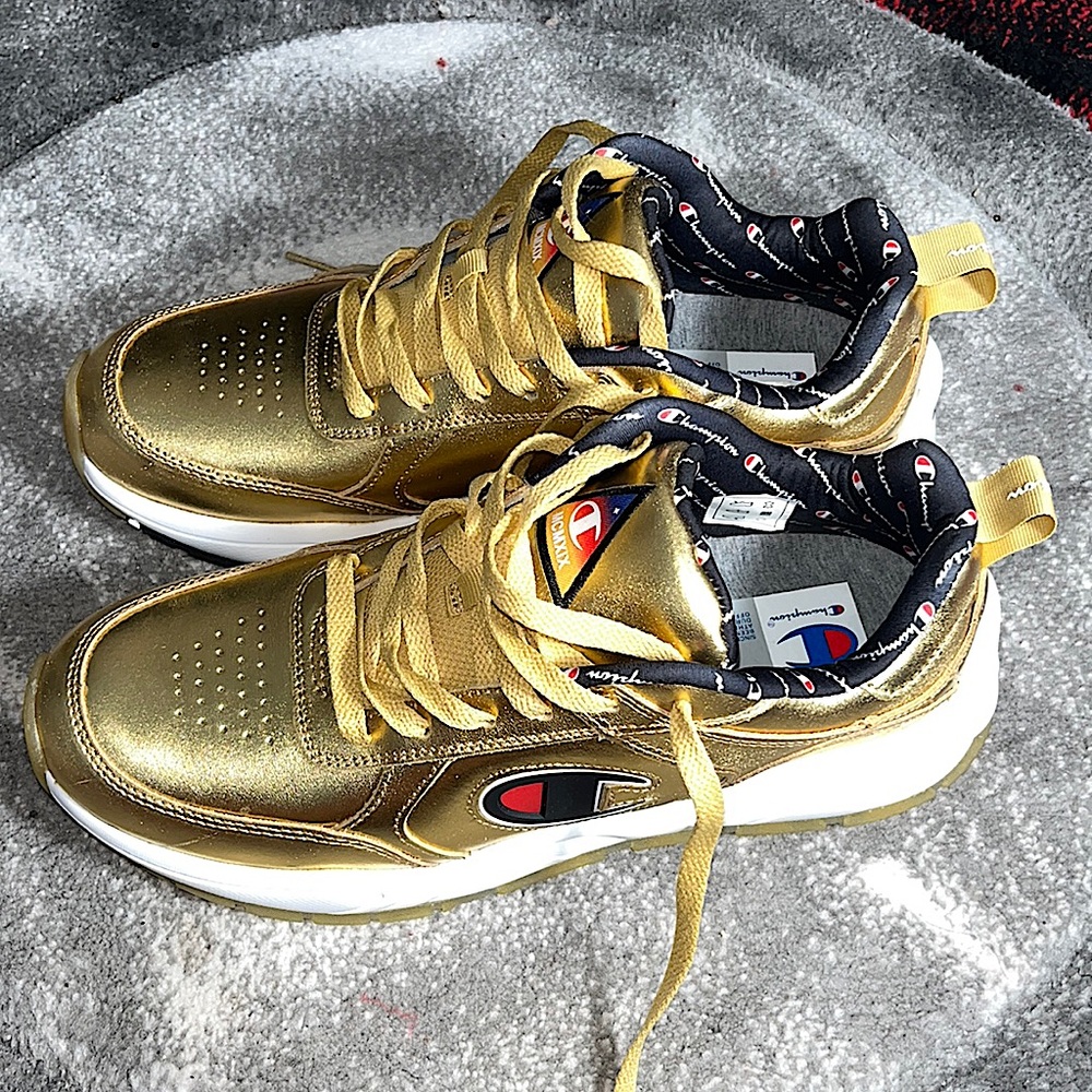 Brand new Champion golden sneakers